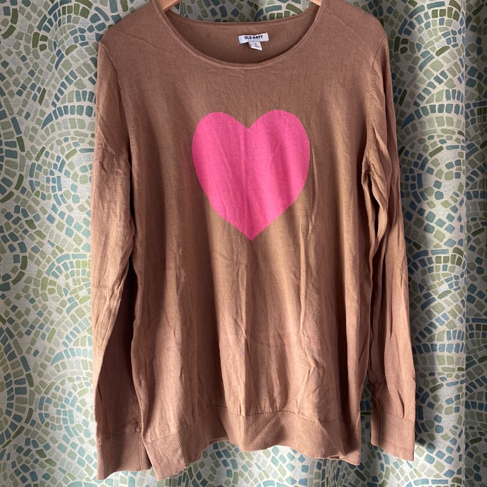 Old Navy Cotton Heart Sweater XL